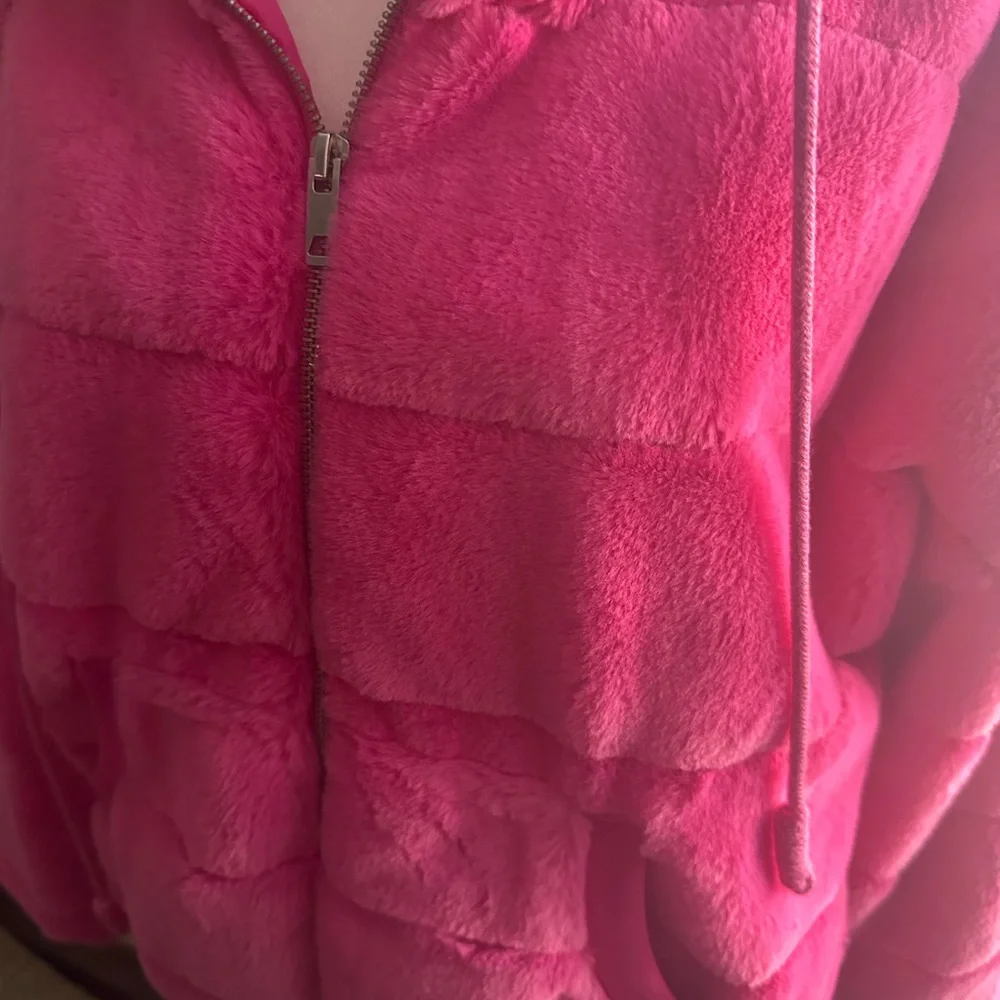 Fashion Nova Pink Hooded Jacket - Picture 3 of 5